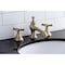Kingston Brass KC7063BEX Essex 8" Widespread Bathroom Faucet, Antique Brass KC7063BEX - alternate 4